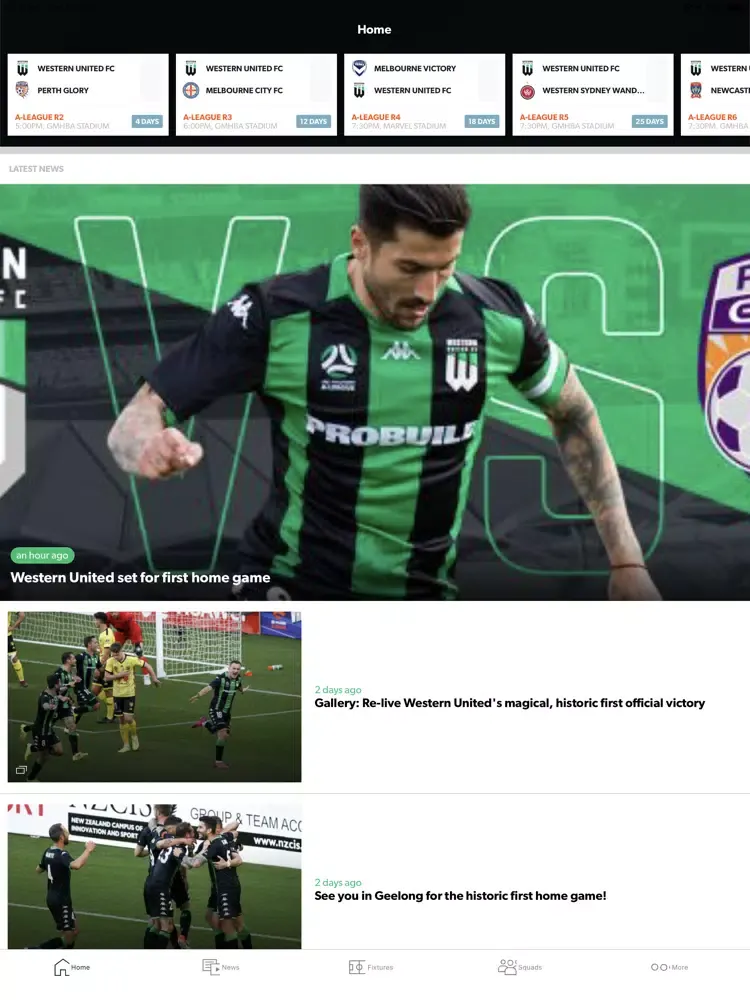 Screenshot di Western United FC Official App iPad 