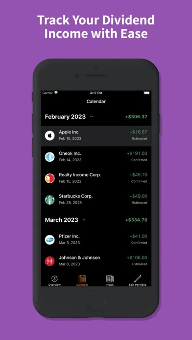 Dividend Tracker + Ekran Görüntüleri