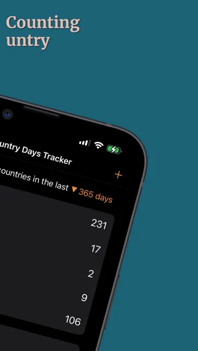 Ảnh chụp màn hình của Country Days Tracker