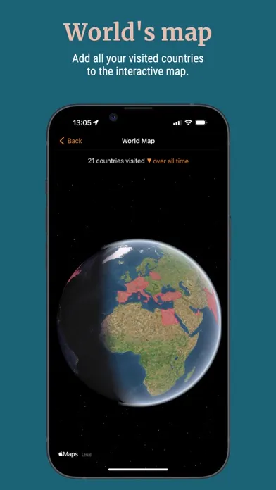 Ảnh chụp màn hình của Country Days Tracker