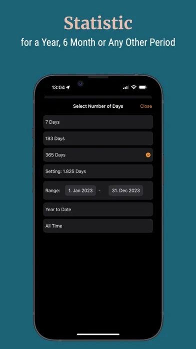 Ảnh chụp màn hình của Country Days Tracker