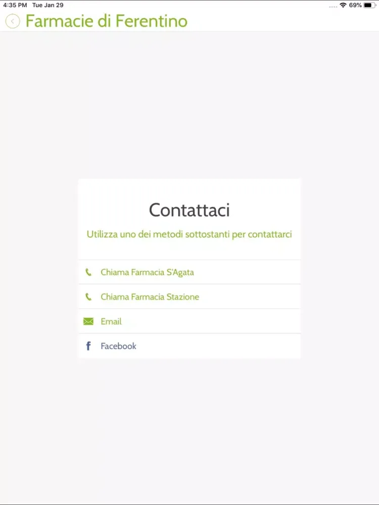 Farmacie di Ferentino iPad  سکرین شاٹس