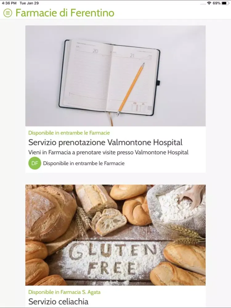 Farmacie di Ferentino iPad  سکرین شاٹس