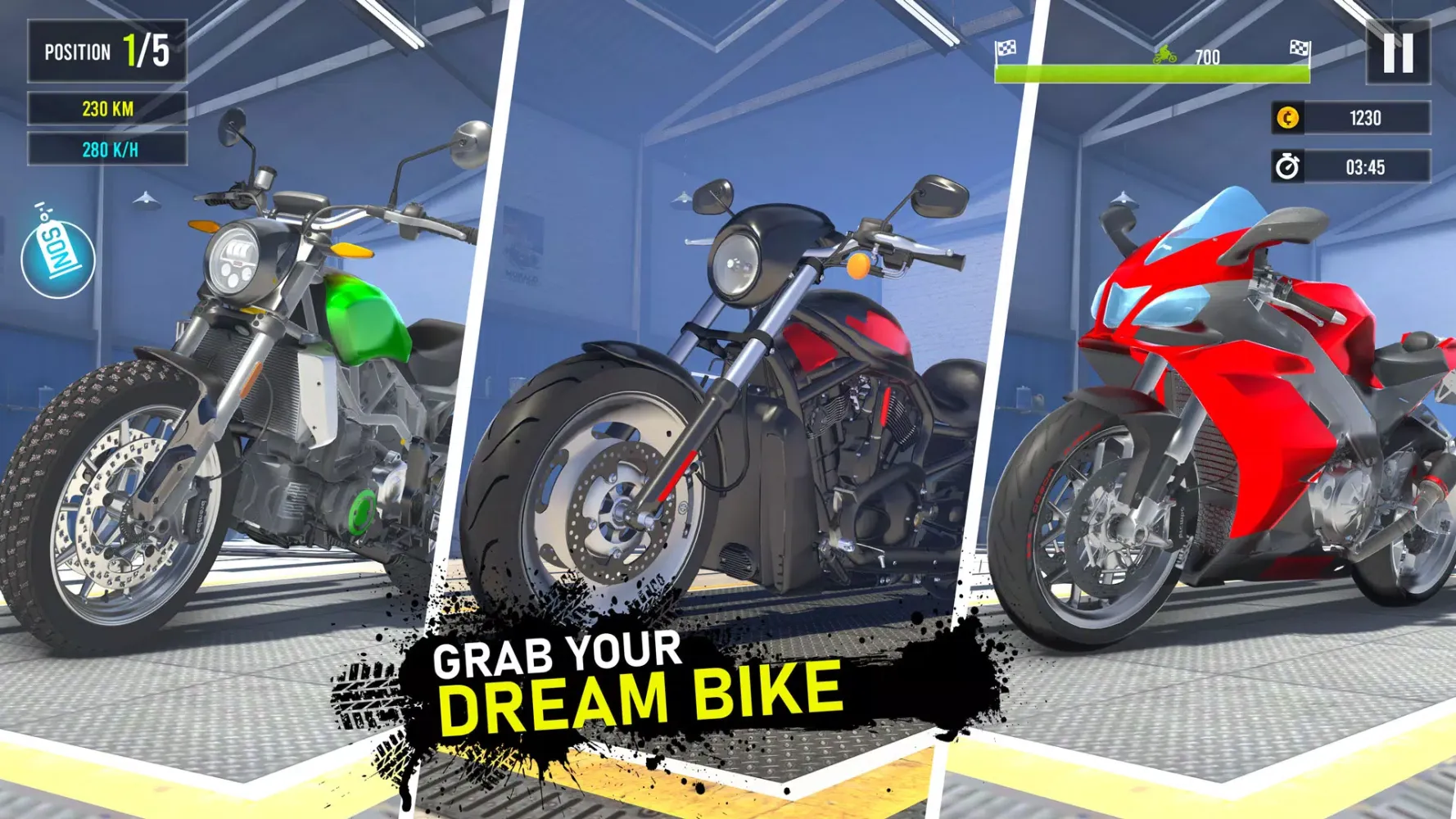 ภาพหน้าจอของ Moto Traffic Bike Race Game 3d