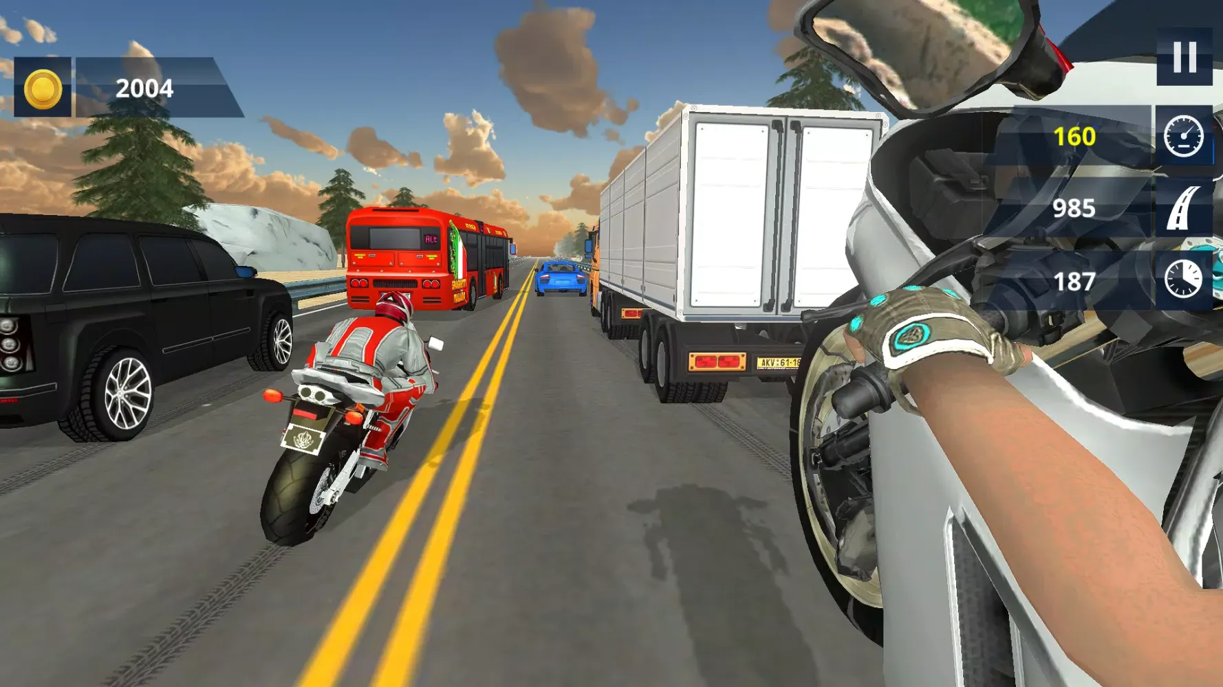 Endless Moto Traffic Racer 3D应用截图