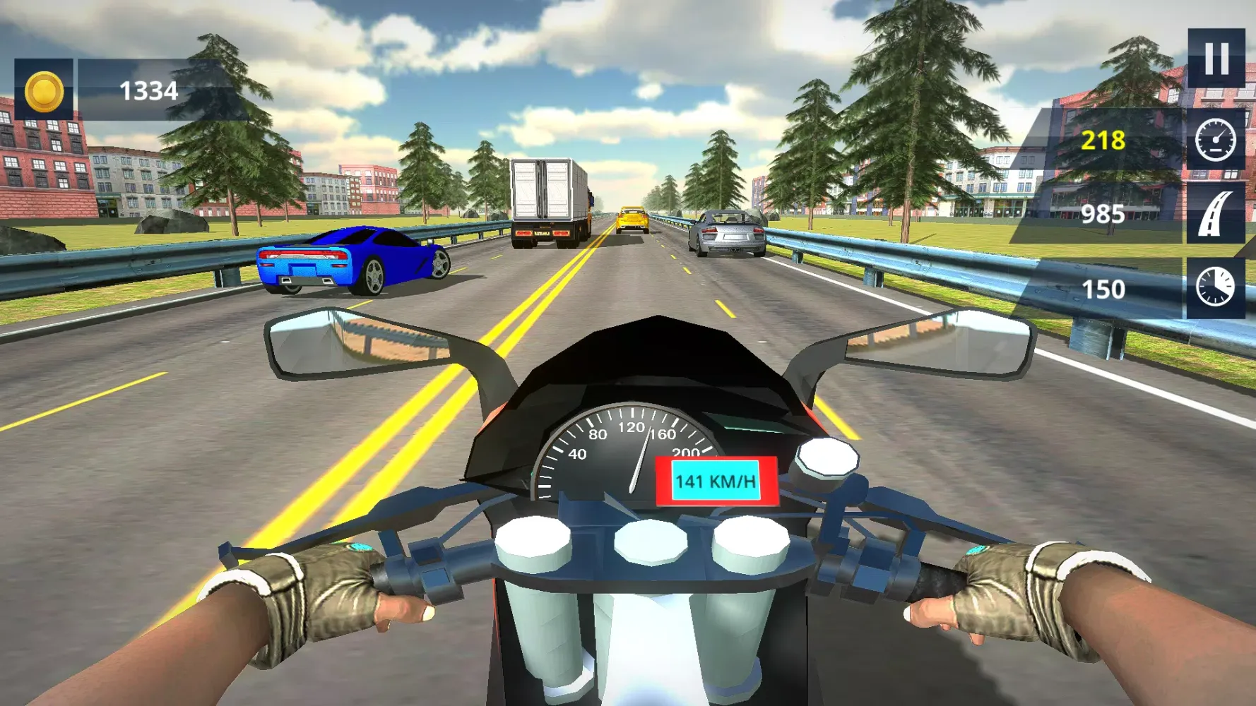 Endless Moto Traffic Racer 3D应用截图
