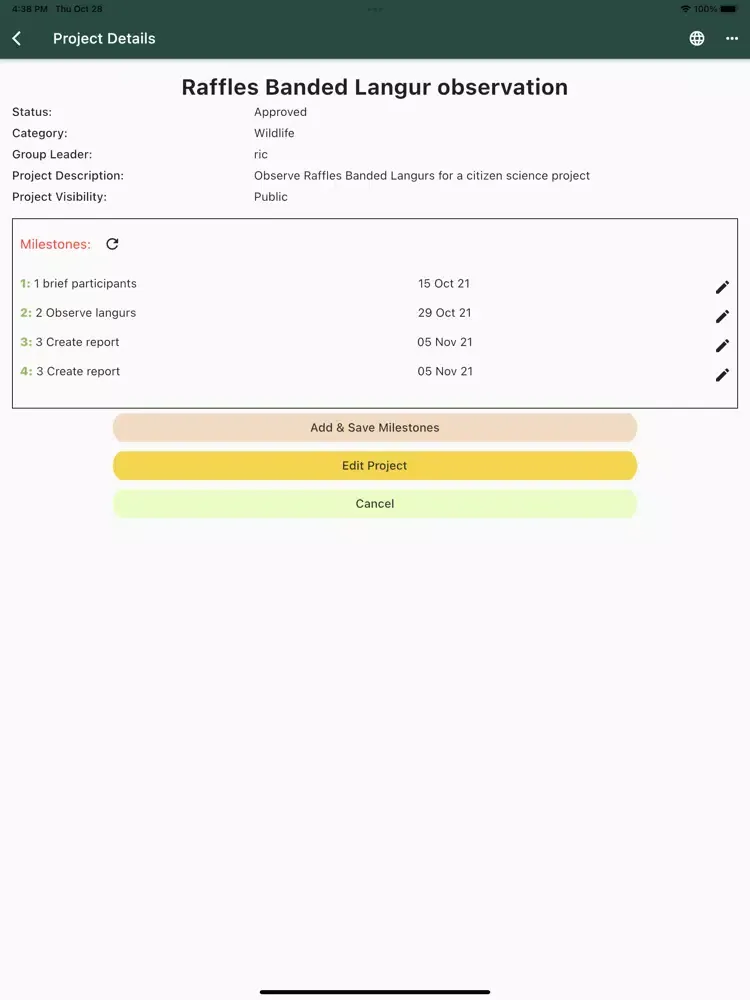 Roots and shoots Singapore iPad 应用截图