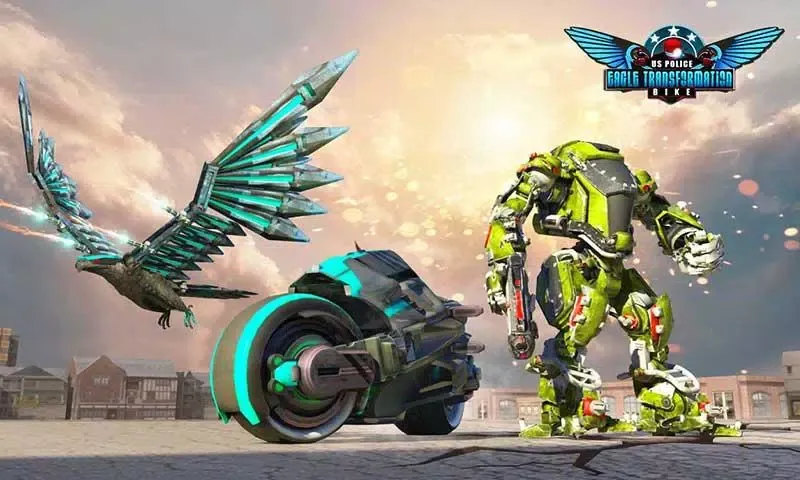 Robot Transforming Wild Eagle Cop Car- Robot Games Screenshots