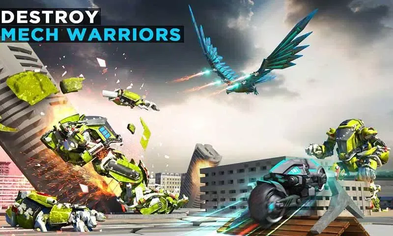 Robot Transforming Wild Eagle Cop Car- Robot Games Screenshots