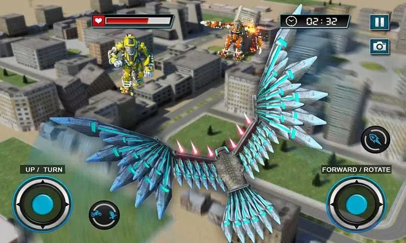 Robot Transforming Wild Eagle Cop Car- Robot Games Screenshots