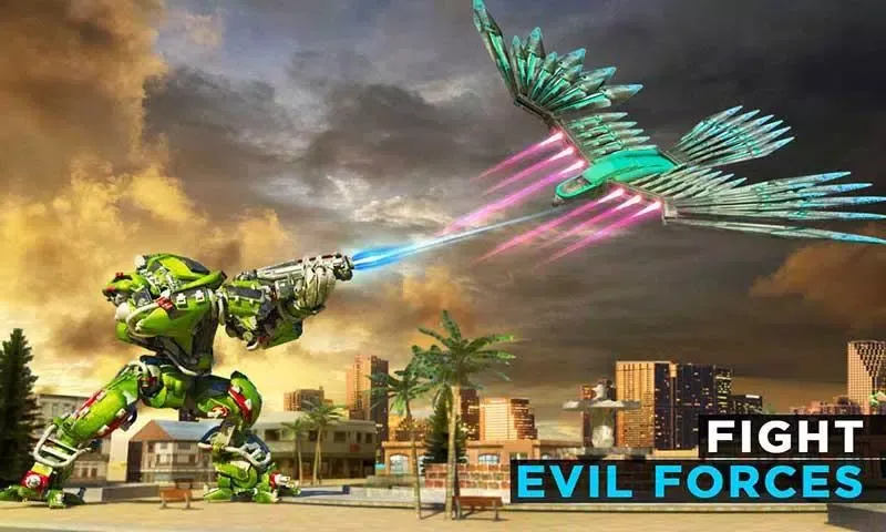 Robot Transforming Wild Eagle Cop Car- Robot Games Screenshots