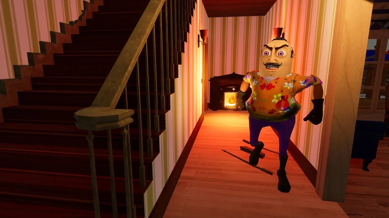 ภาพหน้าจอของ Hello Crazy Neighbor Game 3D