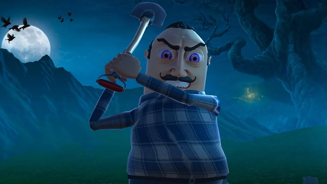 ภาพหน้าจอของ Hello Crazy Neighbor Game 3D