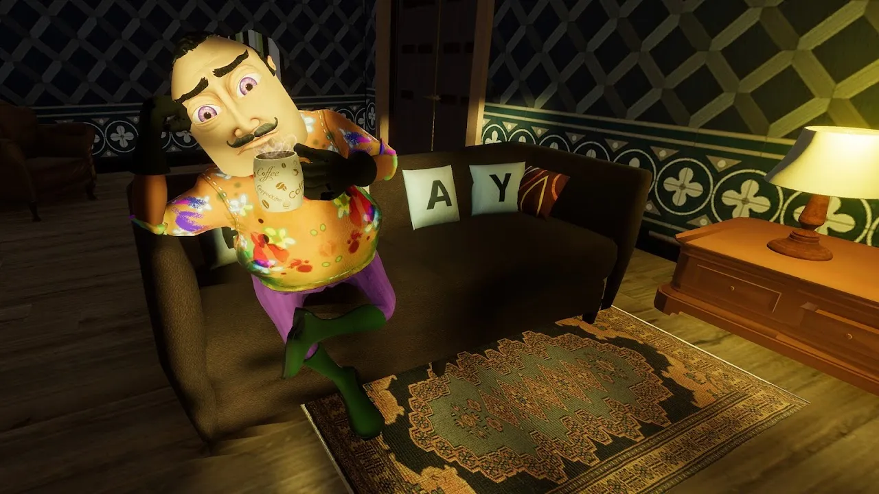 ภาพหน้าจอของ Hello Crazy Neighbor Game 3D