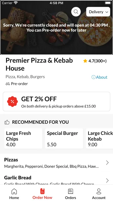 Premier Pizza & Kebab House স্ক্রিনশট