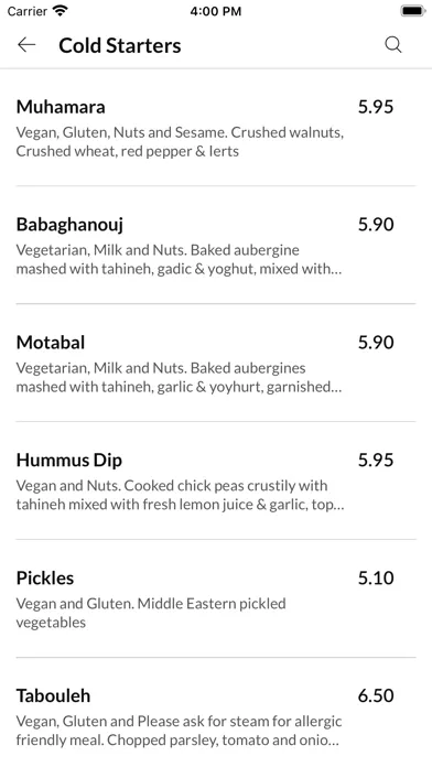 Yara Restaurant Screenshots