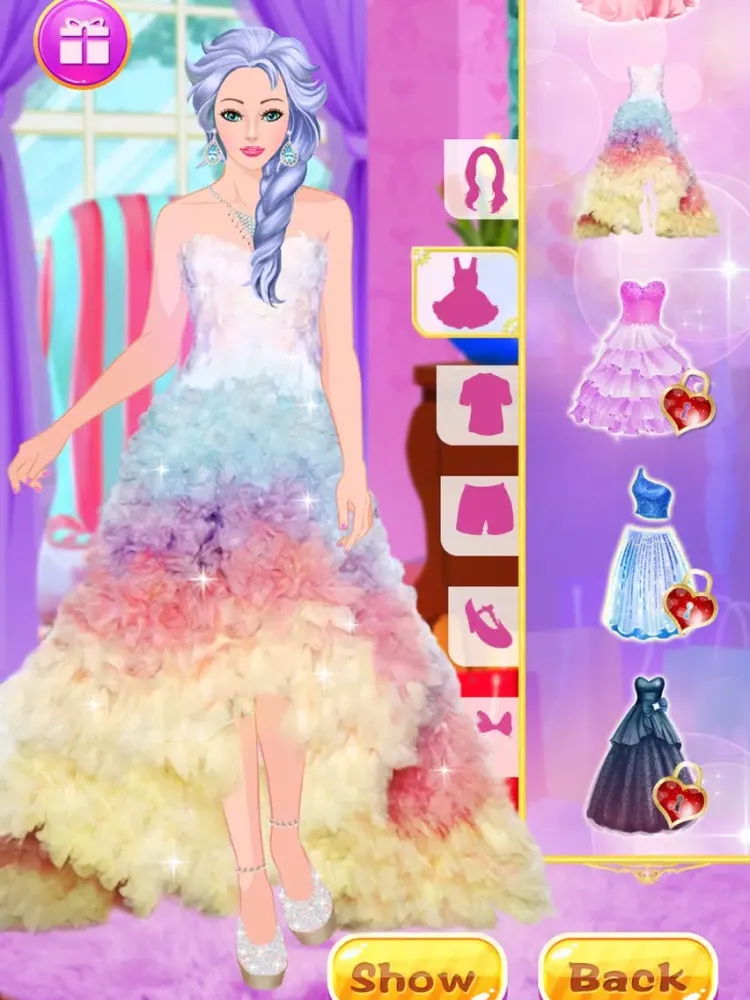 Tangkapan layar Girls Dress Up - games for girls! iPad 