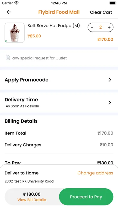 Ảnh chụp màn hình của Flybird Food Mall