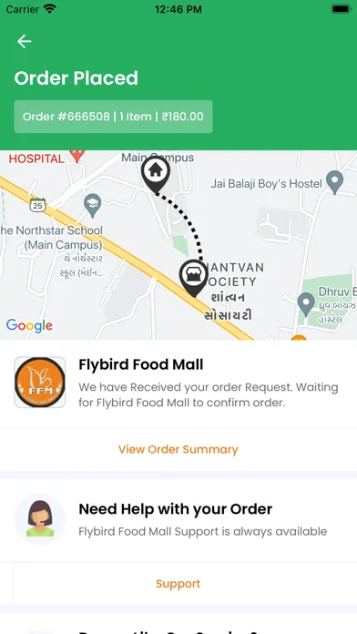Ảnh chụp màn hình của Flybird Food Mall
