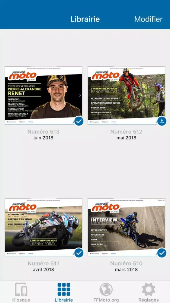 Ảnh chụp màn hình của E-Mag France Moto