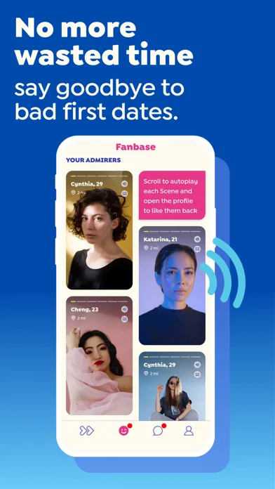 Capturas de tela do Fast-Forward Dating App (FFWD)