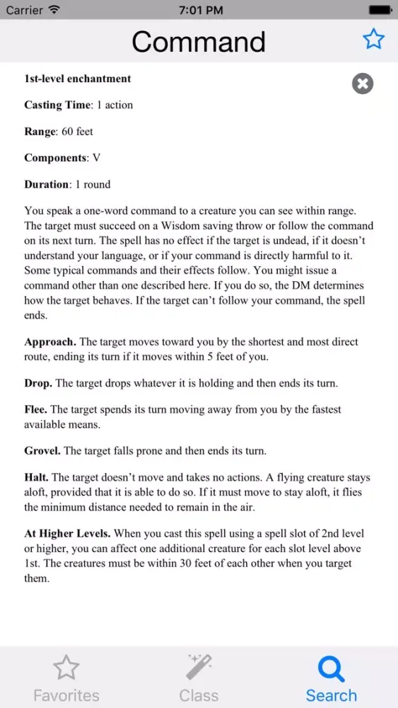 Spell Book (D&D 5e)应用截图