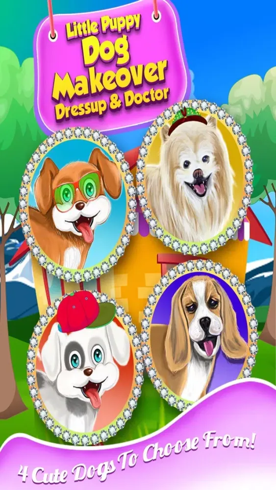 Capturas de pantalla de Little Pet Puppy Dog Makeover Dressup & Doctor - Free Animal Games For Kids