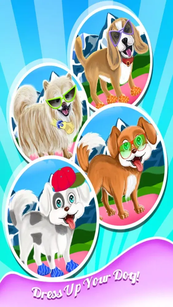 Capturas de pantalla de Little Pet Puppy Dog Makeover Dressup & Doctor - Free Animal Games For Kids