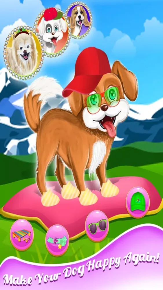 Capturas de pantalla de Little Pet Puppy Dog Makeover Dressup & Doctor - Free Animal Games For Kids