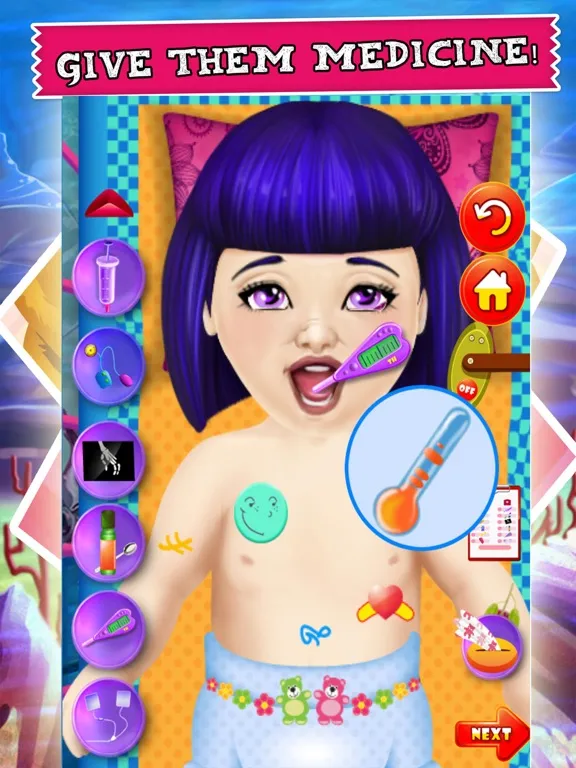 Tangkapan layar Mermaid Baby Nurse Sea Doctor iPad 