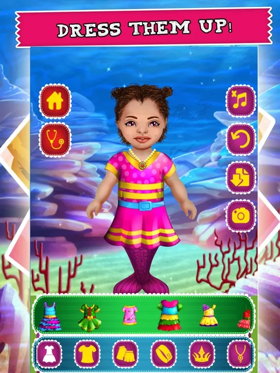 Tangkapan layar Mermaid Baby Nurse Sea Doctor iPad 