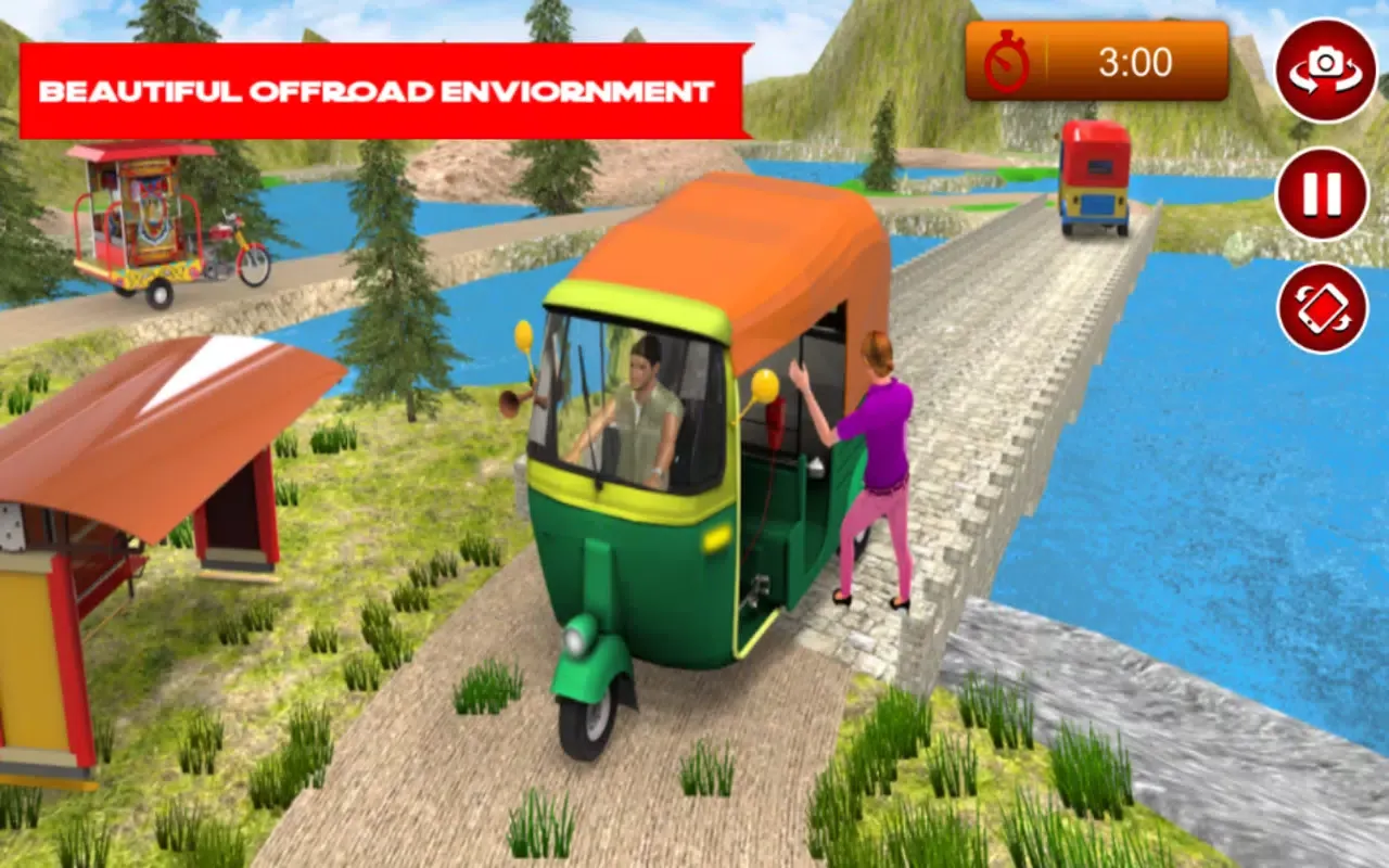 Capturas de pantalla de Offroad Auto TukTuk Rickshaw3D