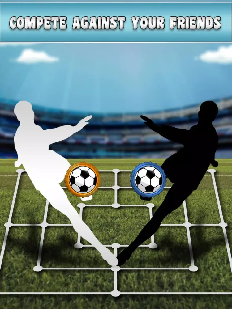 Tangkapan layar Soccer Caps Morris Tic Tac Toe - 3 in a row Nine Men's Morris iPad 