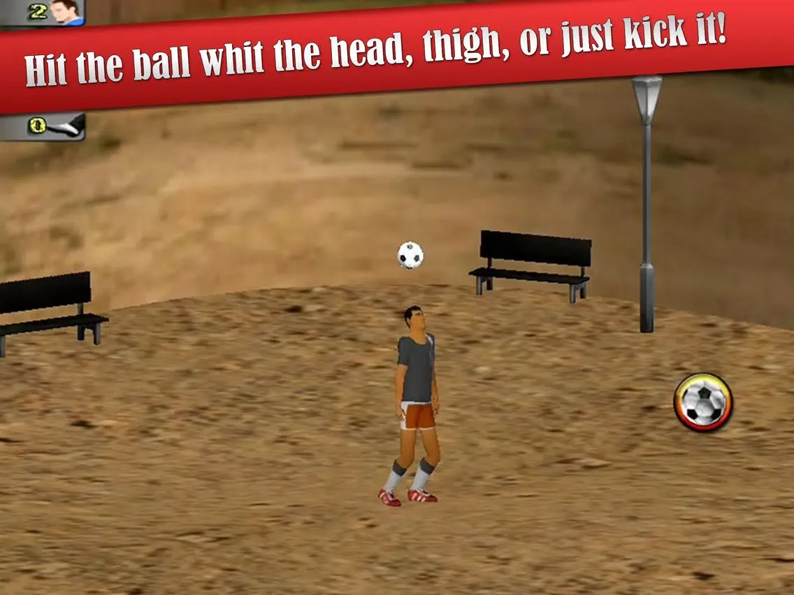 Street Soccer Juggling iPad  Screenshots