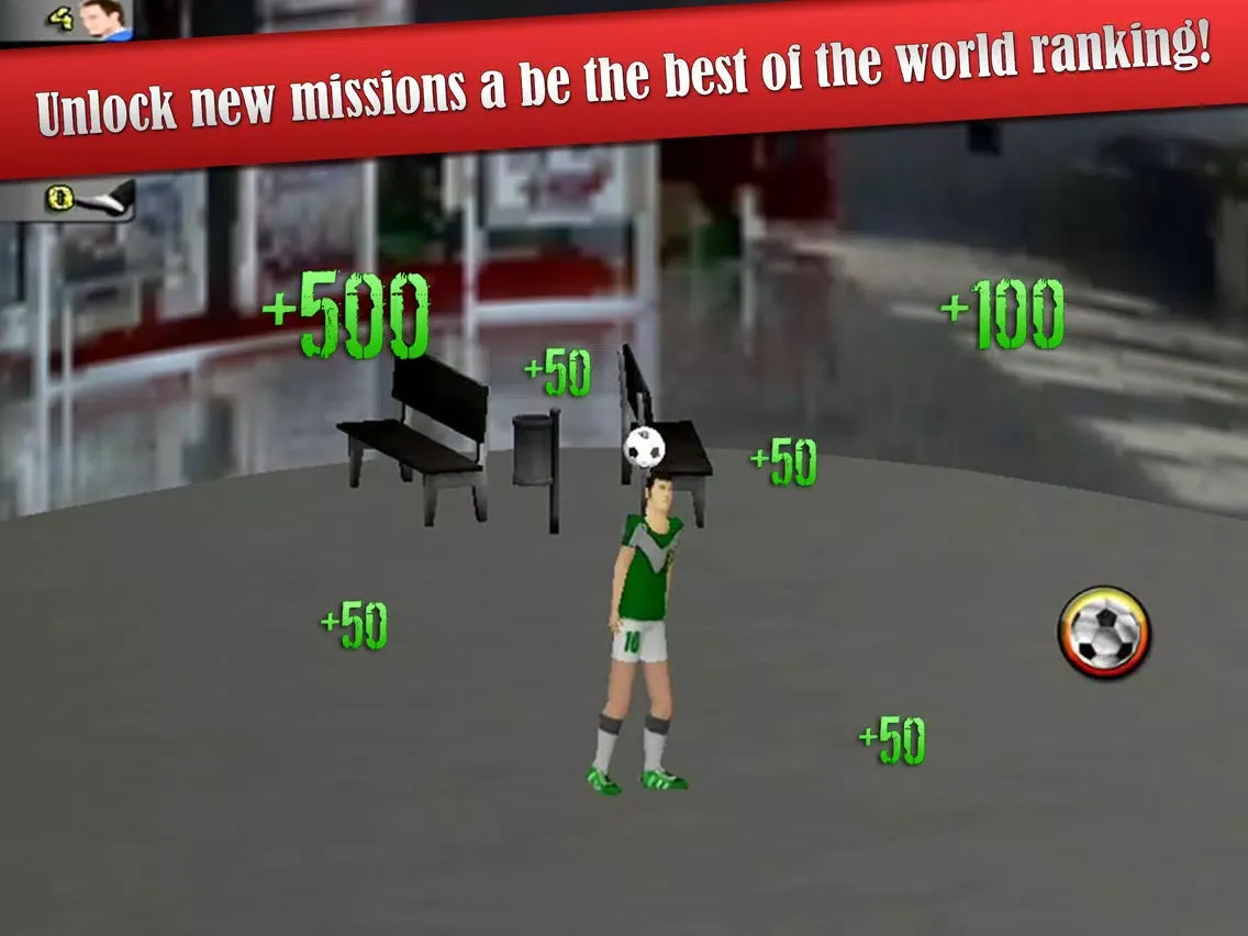 Street Soccer Juggling iPad  Screenshots