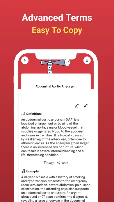 Captures d'écran de 8000+ Medical Terms Dictionary