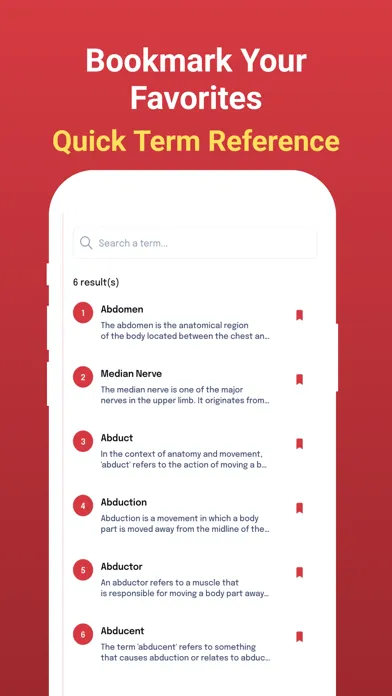 Captures d'écran de 8000+ Medical Terms Dictionary