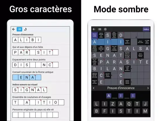 Mots Fléchés : Mots Croisés iPad  स्क्रीनशॉट