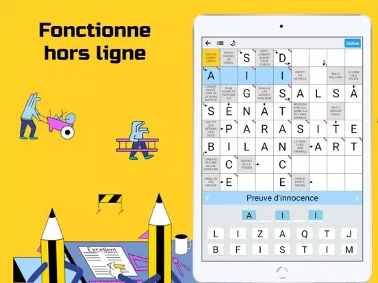 Mots Fléchés : Mots Croisés iPad  स्क्रीनशॉट