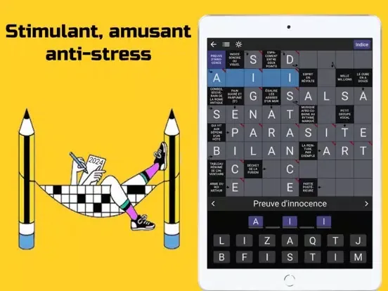 Mots Fléchés : Mots Croisés iPad  स्क्रीनशॉट