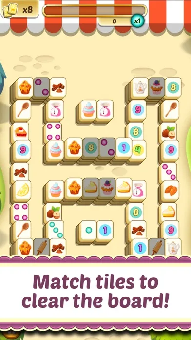Ảnh chụp màn hình của Mahjong Cupcake Bakery Puzzle