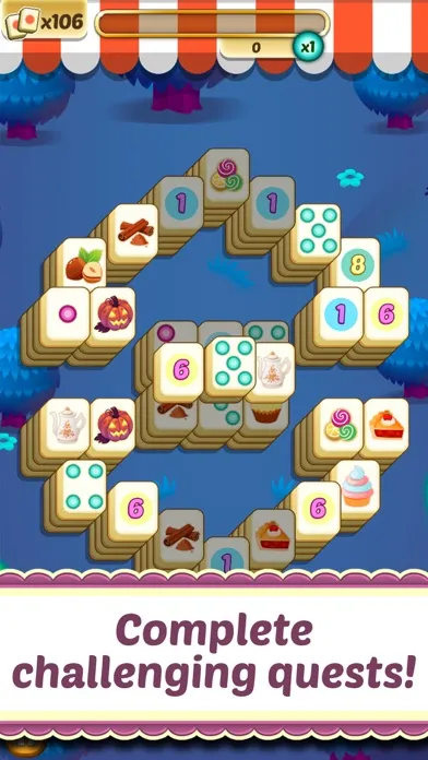 Ảnh chụp màn hình của Mahjong Cupcake Bakery Puzzle