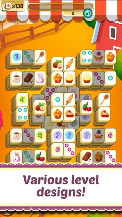 Ảnh chụp màn hình của Mahjong Cupcake Bakery Puzzle