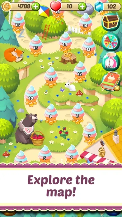 Ảnh chụp màn hình của Mahjong Cupcake Bakery Puzzle