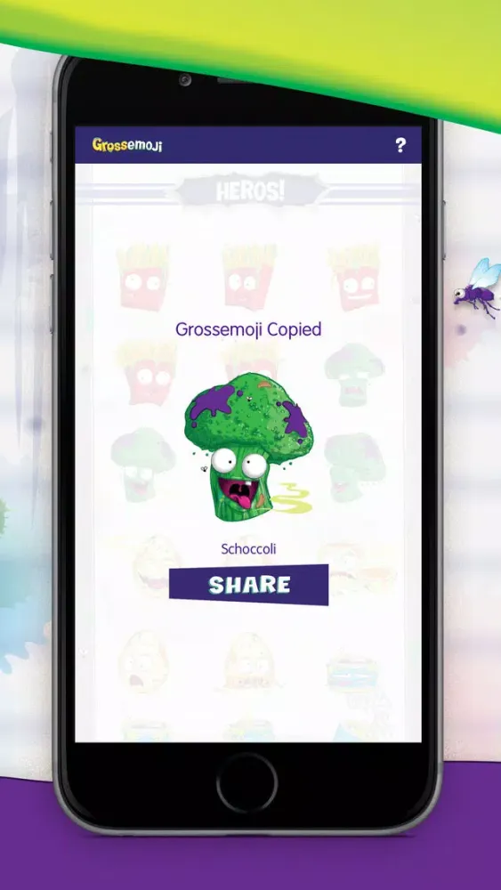 Capturas de pantalla de The Grossery Gang Emoji Keyboard - Grossemoji