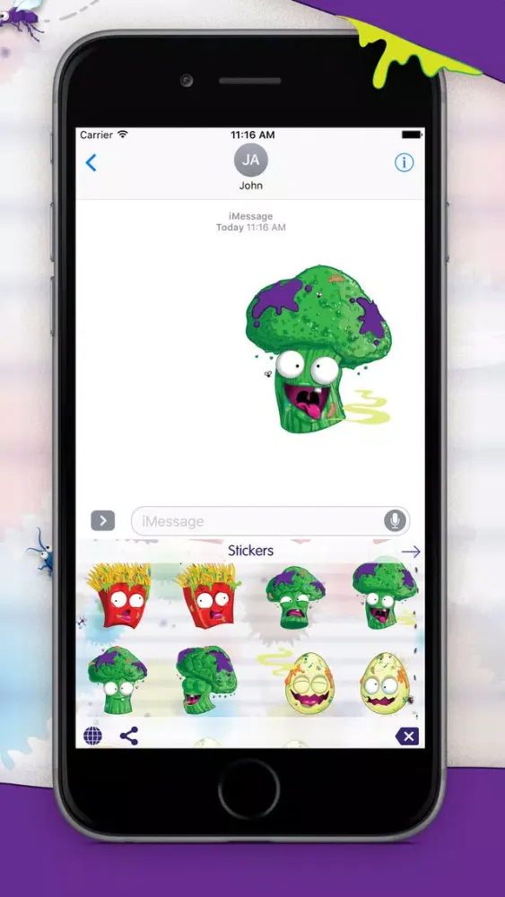 Capturas de pantalla de The Grossery Gang Emoji Keyboard - Grossemoji