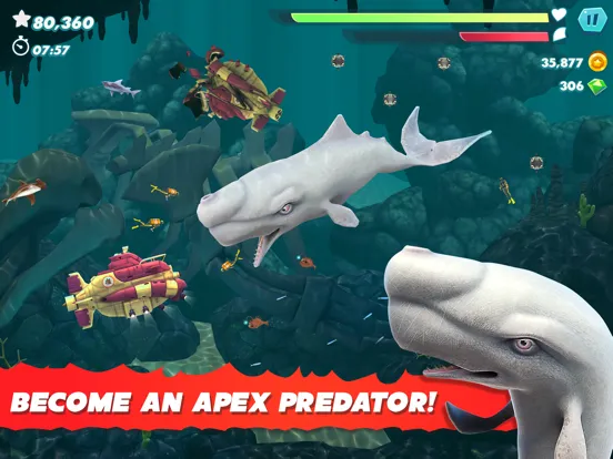 Tangkapan layar Hungry Shark Evolution iPad 