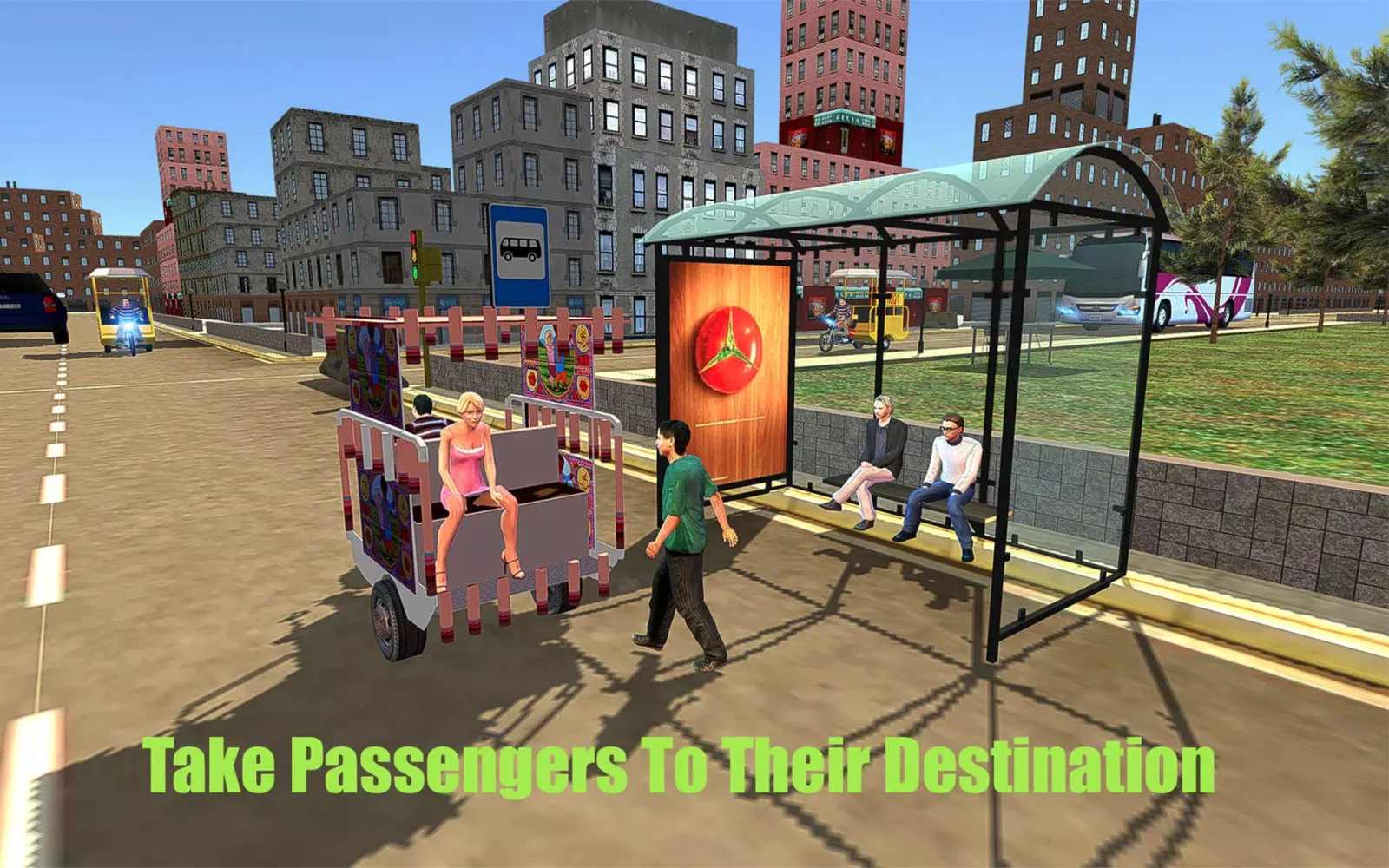 Ảnh chụp màn hình của Chingchi Rickshaw Game