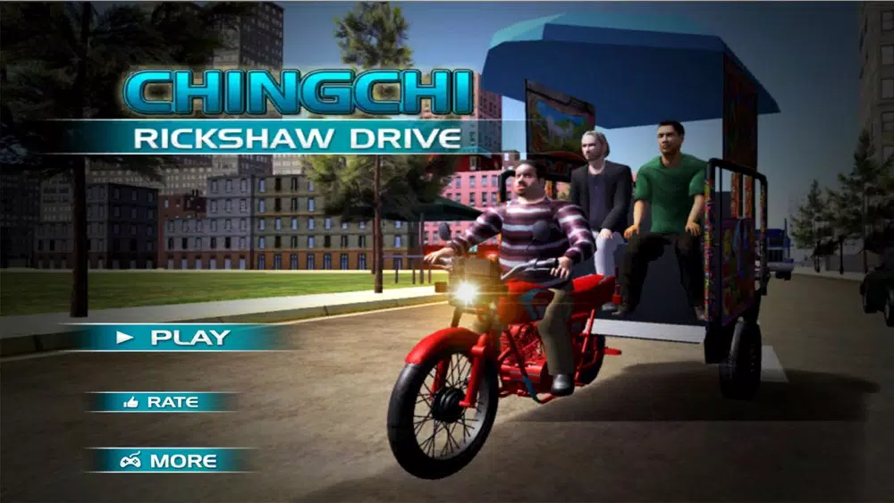 Drive Rickshaw On City Roads Ekran Görüntüleri