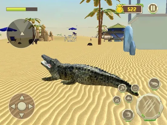 Captures d'écran de Crocodile Attack Animal Games iPad 
